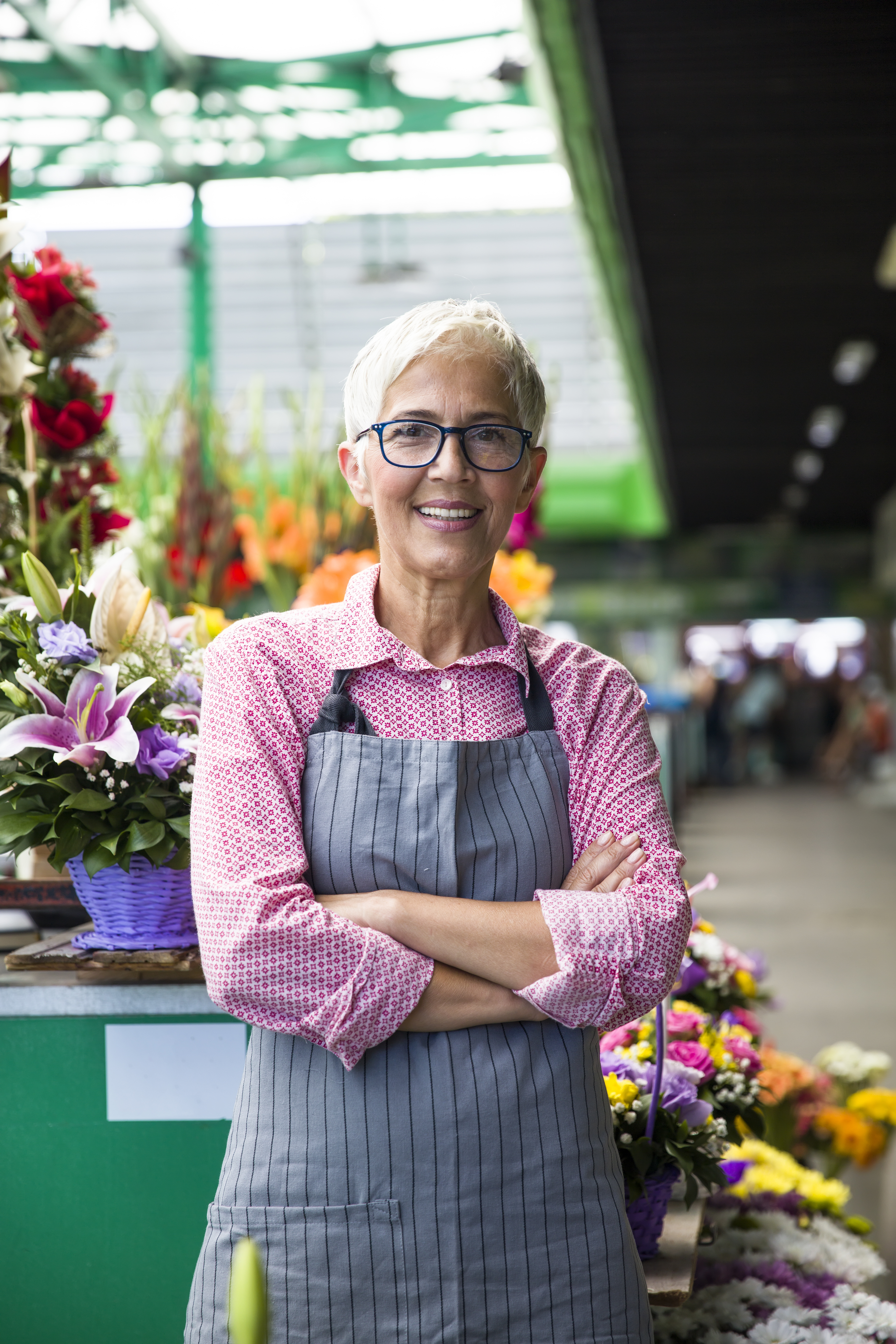 Flower shop owner